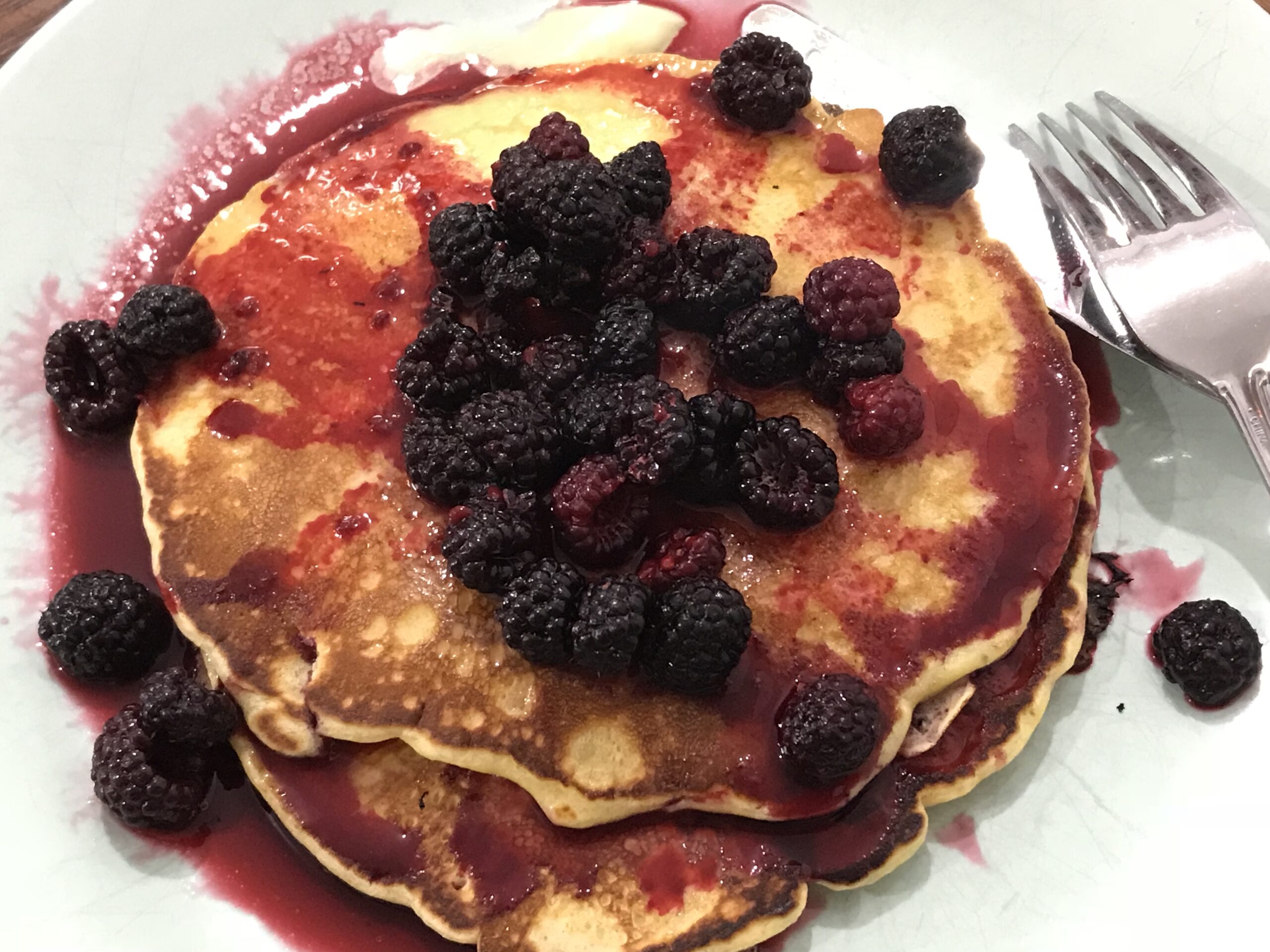 Pancakes with Wildberry Syrup